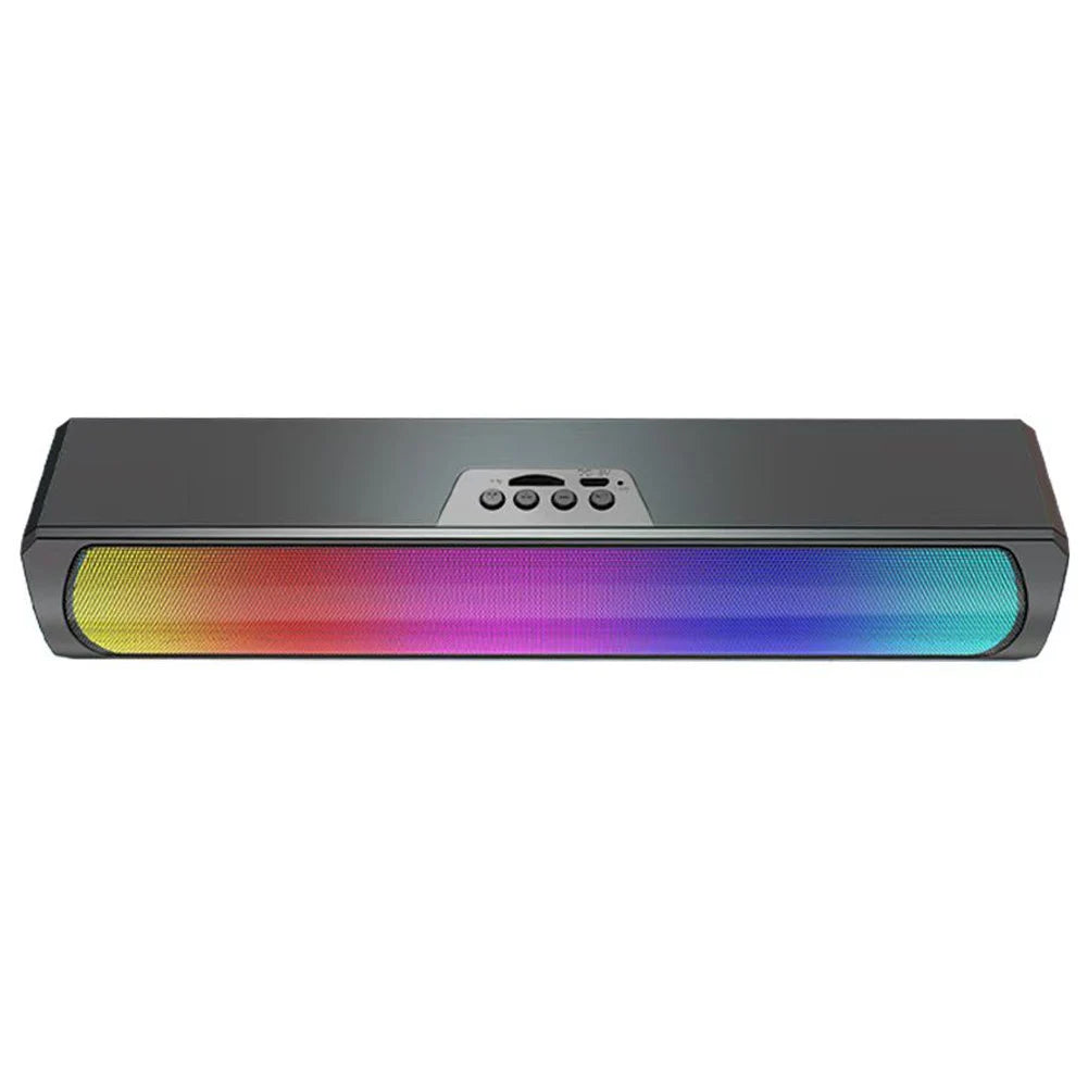 Portable Computer Sound Bar Speakers RGB Bluetooth-Compatible 5.0 Soundbar Stereo Subwoofer PC Sound Bar Loudspeaker for Desktop