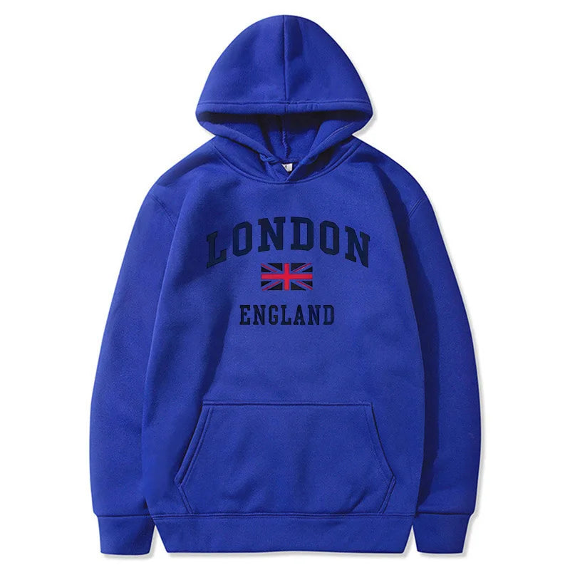 London England Hoodie Men's Hooded Sweatshirts Winter Autumn Fleece Outdoor Sports Casual Pullover men womens Hoodies Clothing