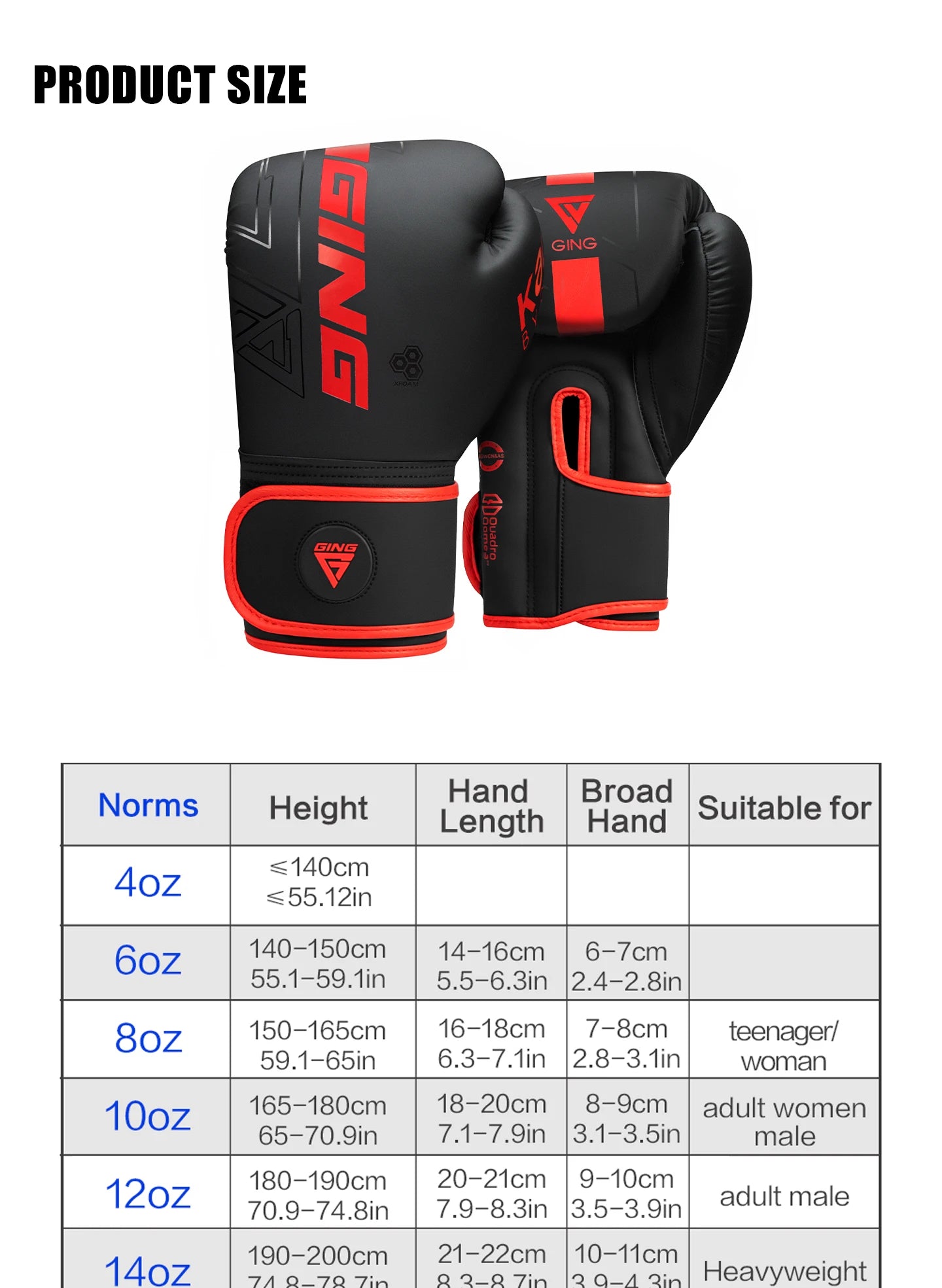4/6/8/10/12/14Oz Kids Adult Boxing Gloves Breathable Professional Sanda Muay Thai Fighting Gloves PU Workout Gloves