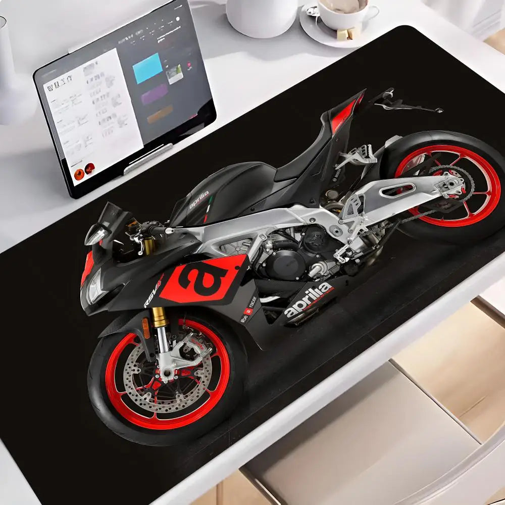 M-Motorcycle Logo A-Aprilia Mouse Pad Anime game mause pads cs lol XXL Home HD Computer Desk Mats Carpet Gamer Office Laptop Sof