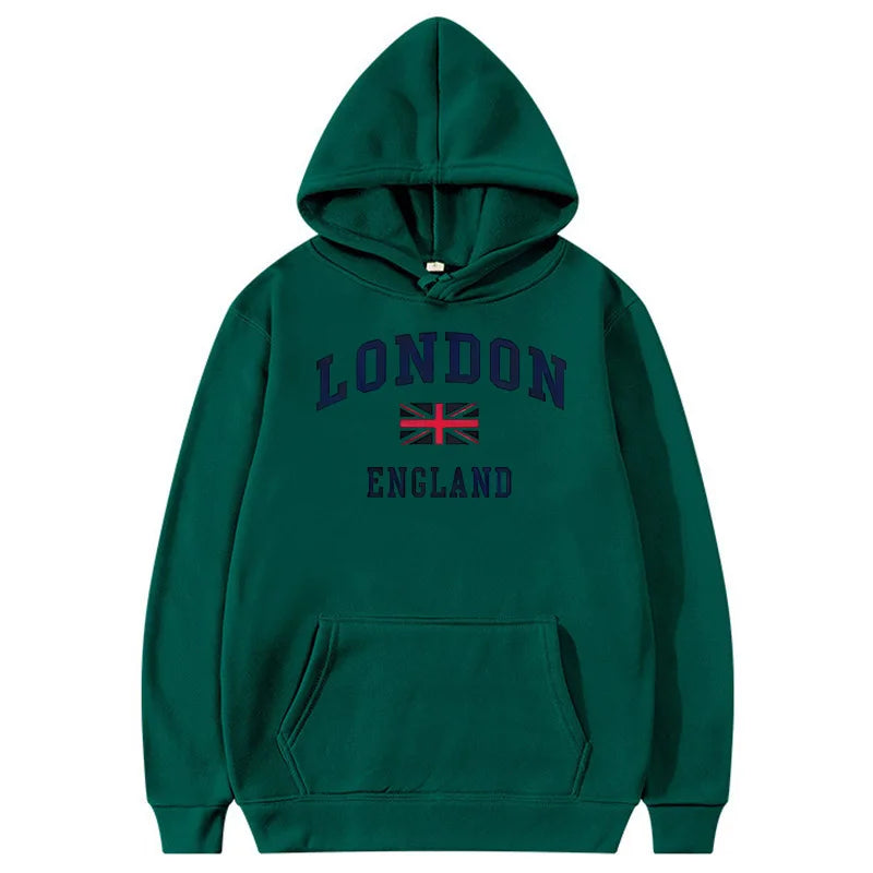 London England Hoodie Men's Hooded Sweatshirts Winter Autumn Fleece Outdoor Sports Casual Pullover men womens Hoodies Clothing