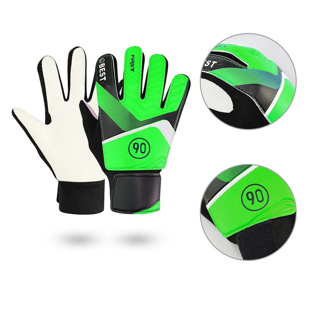Children's Goalkeeper Gloves Latex Goalkeeper Gloves For Kids Football Goalkeeper Anti-Slip Training Gloves Soccer Goalie Gloves