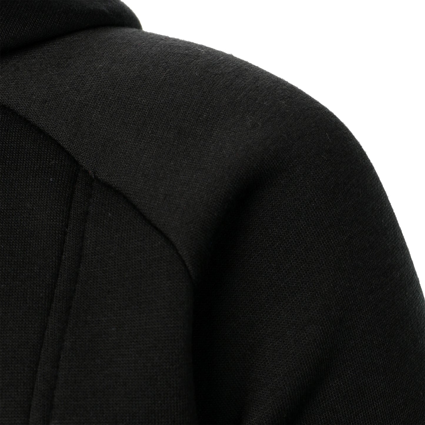 Autumn winter men's solid color hooded top Long sleeve side zipper design hoodie