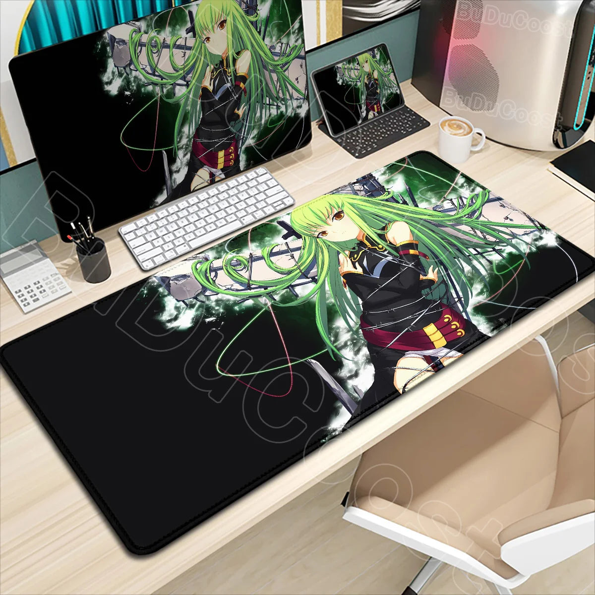 Large Anime Code Geass Mousepad Laptop Gaming Mouse Pad Pc Accessories Deskmat Keyboard Desk Mat Protector Pretty C.C. Mause Pad