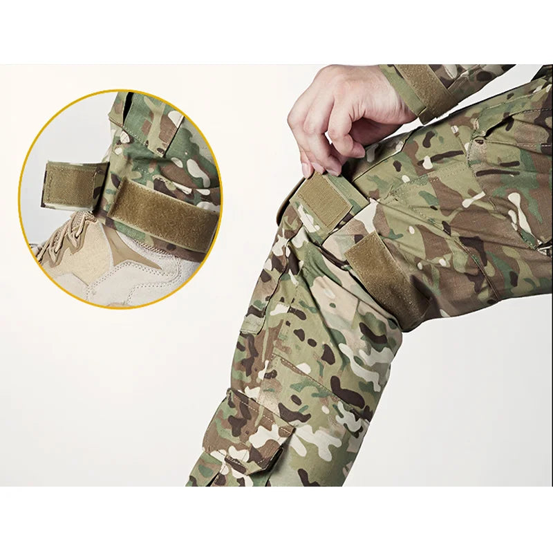 Military Uniform Camouflage Tactical Multicam Suit Men Airsoft Combat Paintball Shirt Coat Pant Soldier Sniper Hunting Clothes