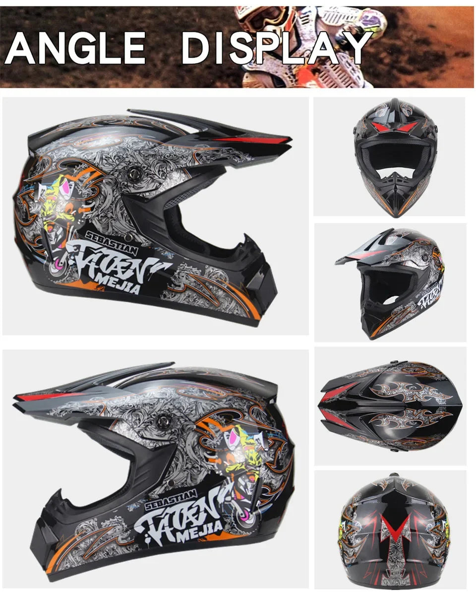 Full Face Motorcycle Helmet Off-road Motorbike Free Shipping Send 3 Gifts Downhill AM DH Cross Capacete Motocross Casco helmets