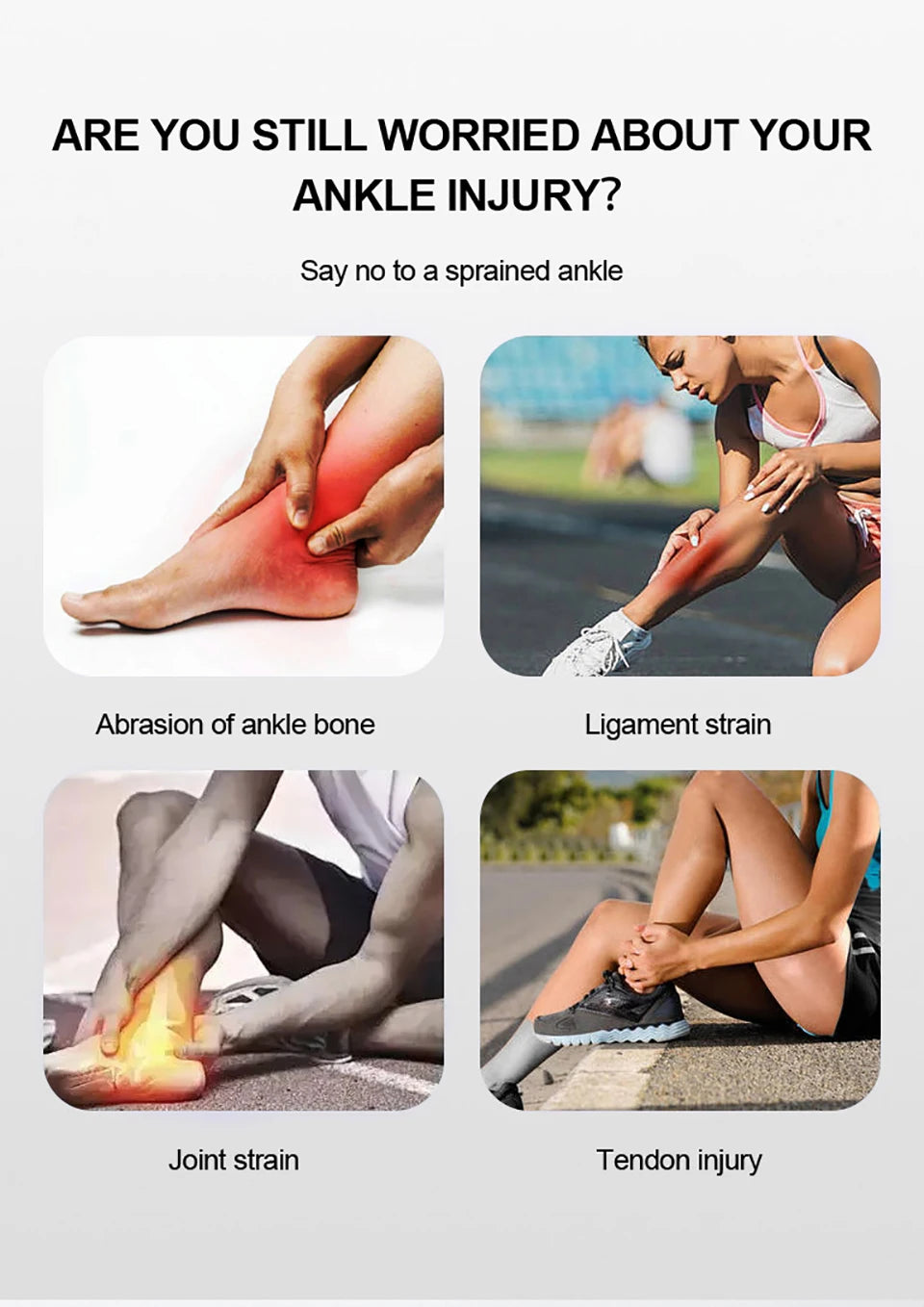 GOBYGO 1Pcs Ankle Protectors Running Joint Strain Ankle Wear Tear Anti-fracture Ankle Protector Basketball Soccer Men Women