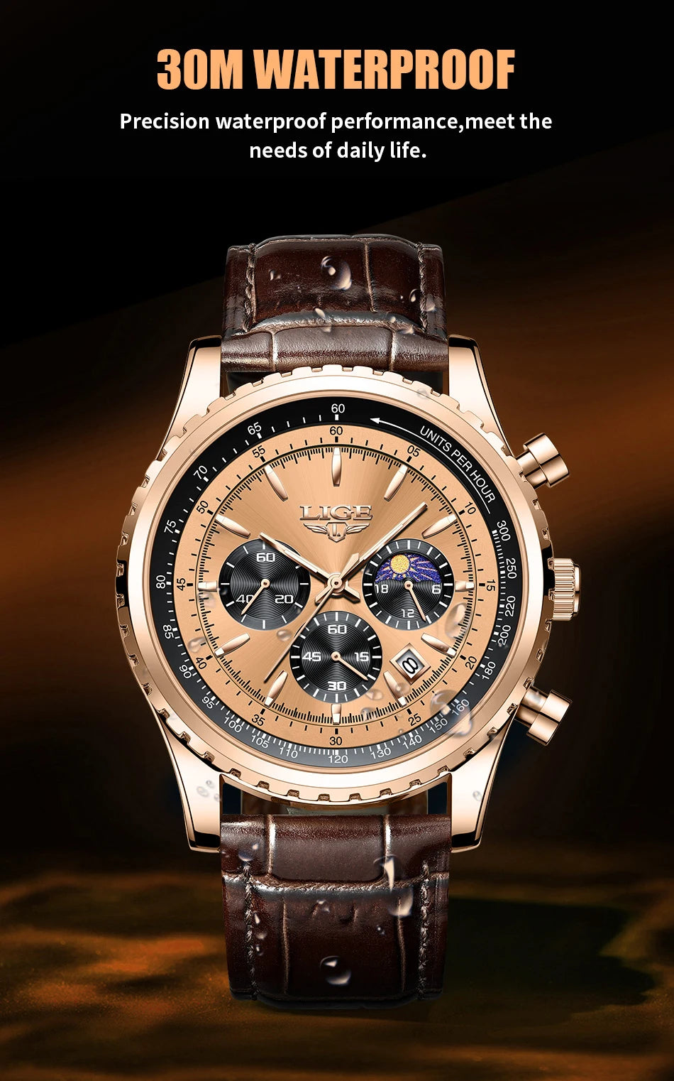 Relogio Masculino LIGE New Men Watch With Full Steel Waterproof Luminous Quartz Watch For Men Fashion Military Date Chronograph