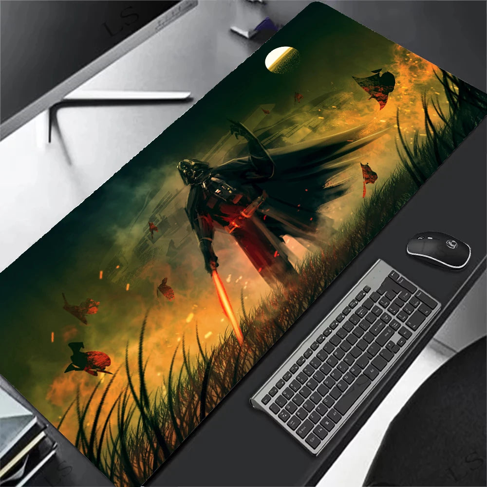 Mouse Pad Star Wars Anime Carpe Large PC HD Gamer Computer Mausepad Varmilo Keyboard Gaming Accessories Desk Mat Durable 90X40CM