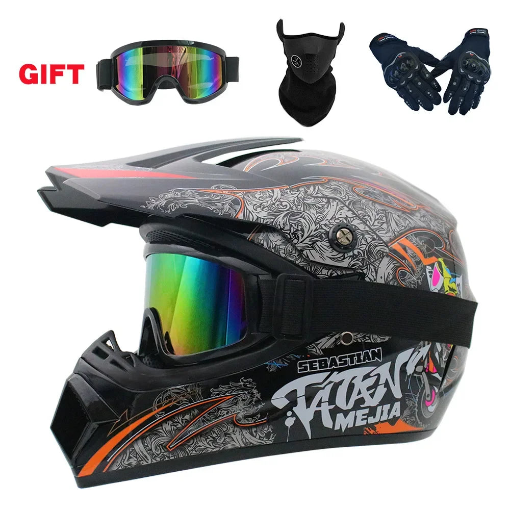 Full Face Motorcycle Helmet Off-road Motorbike Free Shipping Send 3 Gifts Downhill AM DH Cross Capacete Motocross Casco helmets