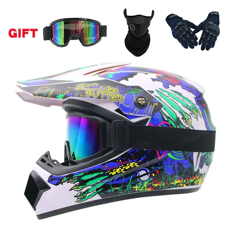 Full Face Motorcycle Helmet Off-road Motorbike Free Shipping Send 3 Gifts Downhill AM DH Cross Capacete Motocross Casco helmets