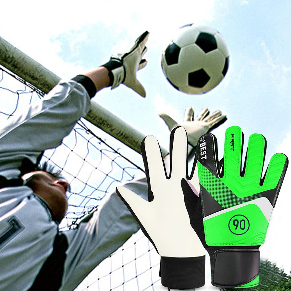 Children's Goalkeeper Gloves Latex Goalkeeper Gloves For Kids Football Goalkeeper Anti-Slip Training Gloves Soccer Goalie Gloves