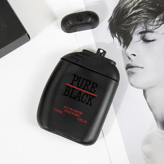 Pure Black Men's Perfume Lasting Fragrance Earth Cologne Refreshing Gentleman Light Perfume Woody Ocean Fragrance Charm 100ml