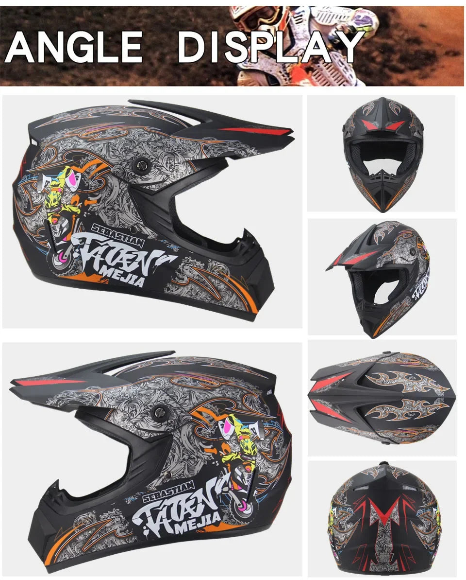 Full Face Motorcycle Helmet Off-road Motorbike Free Shipping Send 3 Gifts Downhill AM DH Cross Capacete Motocross Casco helmets