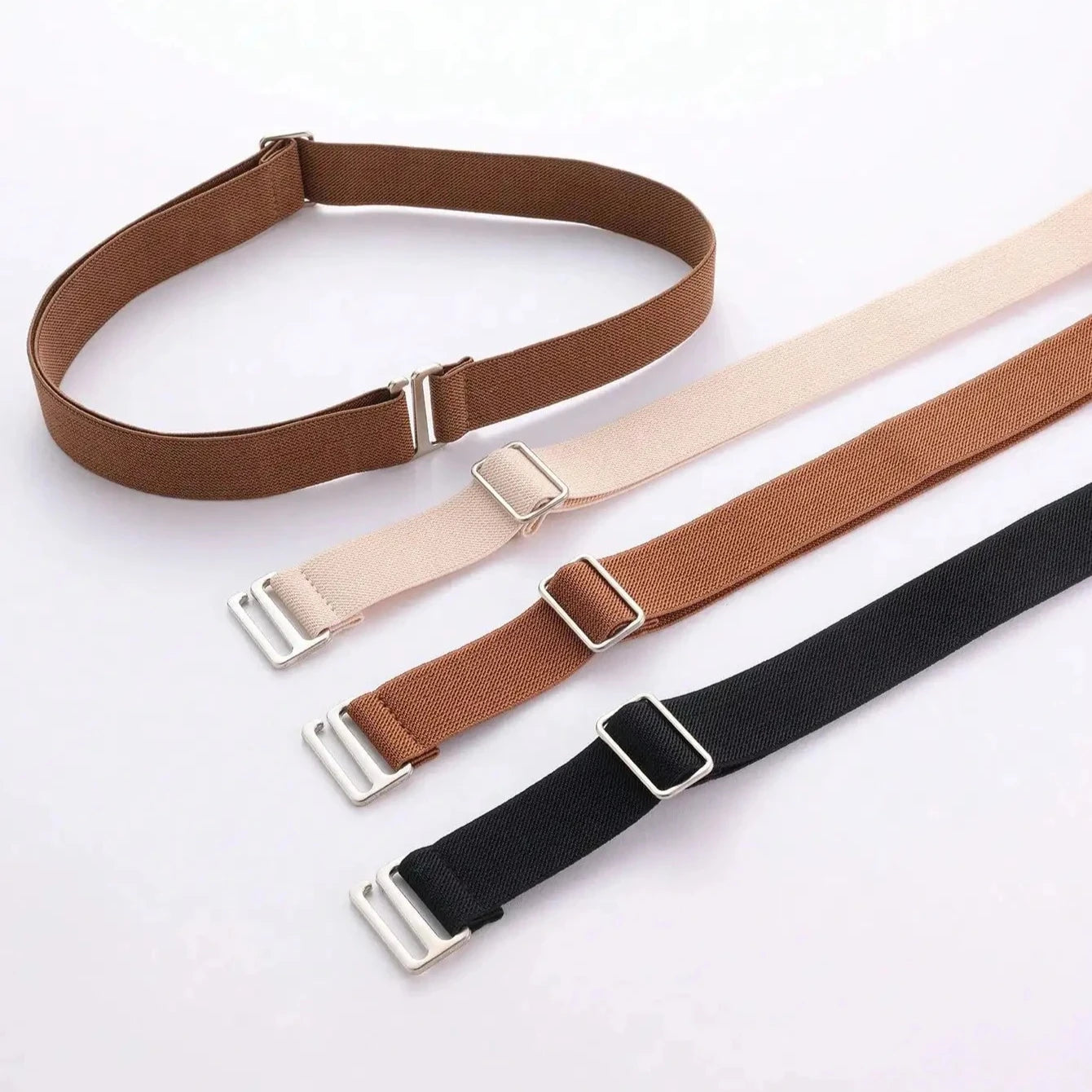 1pc Women's Elastic Comfortable & Adjustable One-Size Anti-Slip Pants Belt, Fits Most