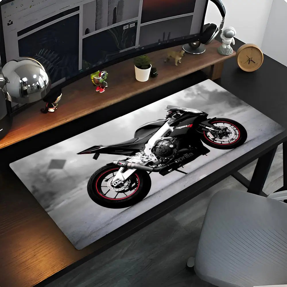 M-Motorcycle Logo A-Aprilia Mouse Pad Anime game mause pads cs lol XXL Home HD Computer Desk Mats Carpet Gamer Office Laptop Sof