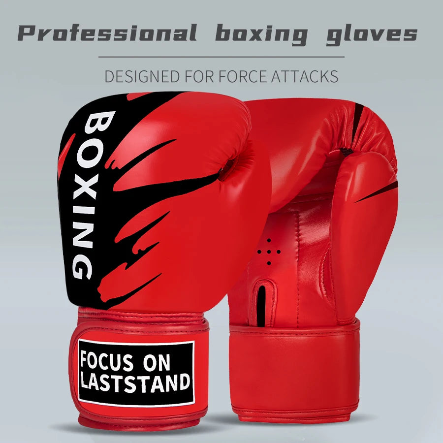 6/8/10/12oz Kids Women/Men Boxing Gloves Sanda Sparring Muay Thai MMA Karate Punch Training Mitts Kickboxing Guantes De Boxeo