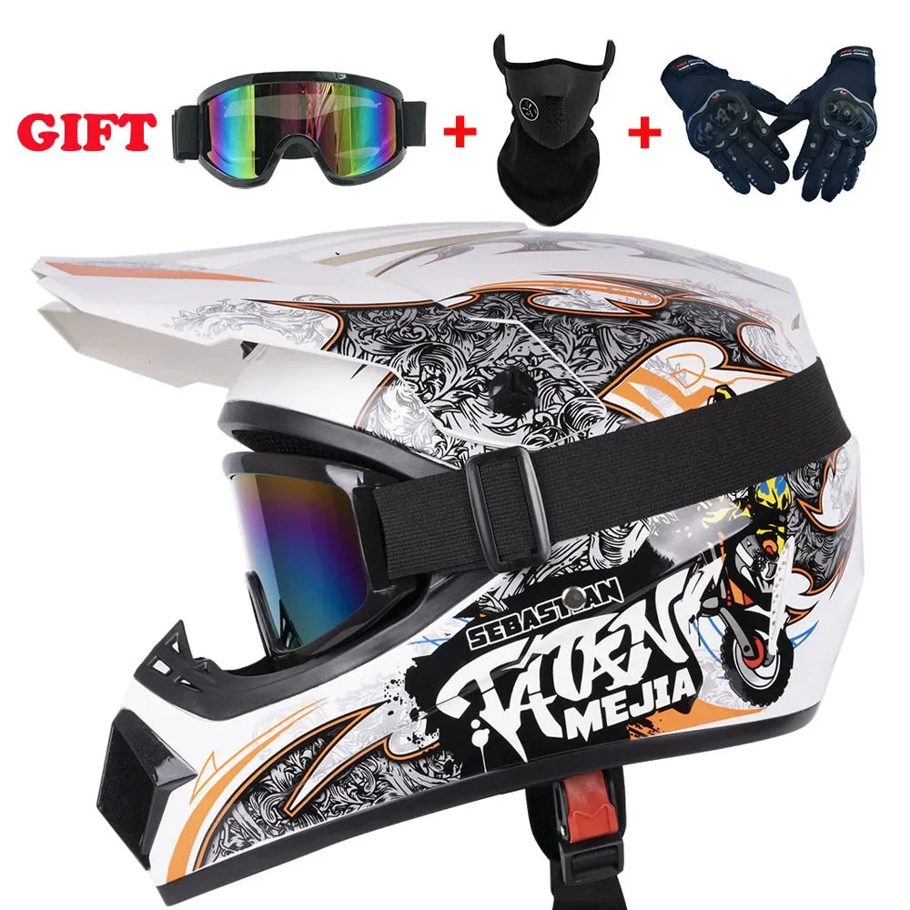 Full Face Motorcycle Helmet Off-road Motorbike Free Shipping Send 3 Gifts Downhill AM DH Cross Capacete Motocross Casco helmets