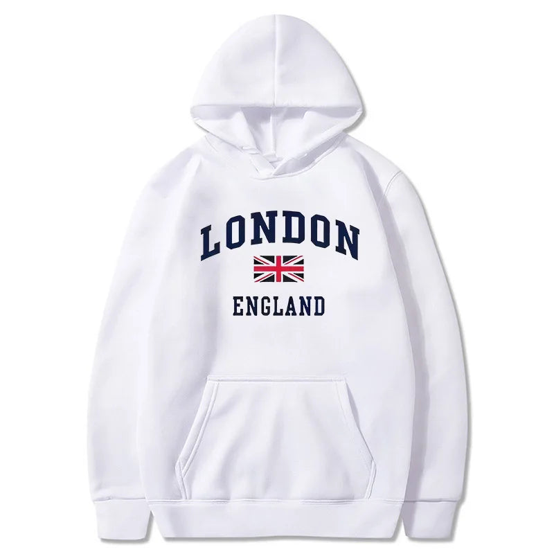 London England Hoodie Men's Hooded Sweatshirts Winter Autumn Fleece Outdoor Sports Casual Pullover men womens Hoodies Clothing