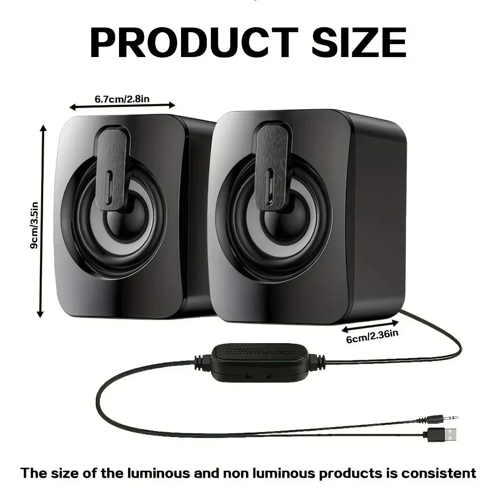 Mini Speaker For Computer PC Laptop Desktop Caixa De Som Sound Box Music Audio System Column Coluna Stereo Set Bocina Acoustics﻿