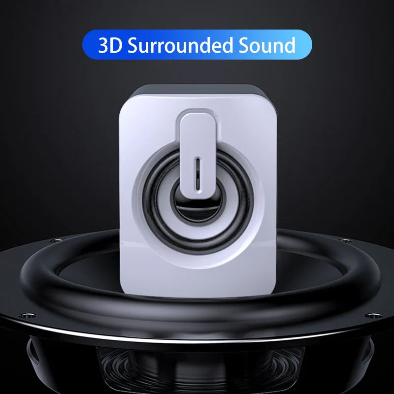 Computer Speakers PC Sound Box HIFI Stereo Microphone USB Wired Caixa De Som with LED Light For Desktop Computer