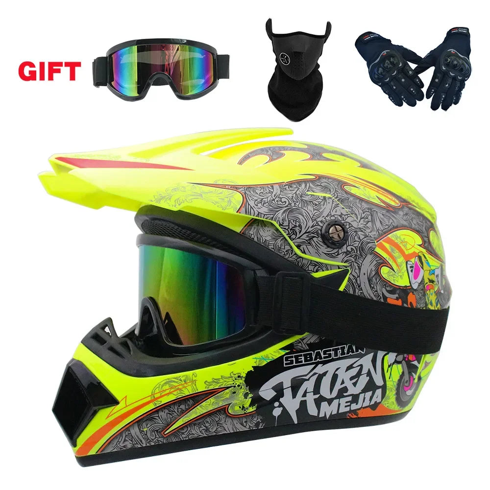 Full Face Motorcycle Helmet Off-road Motorbike Free Shipping Send 3 Gifts Downhill AM DH Cross Capacete Motocross Casco helmets