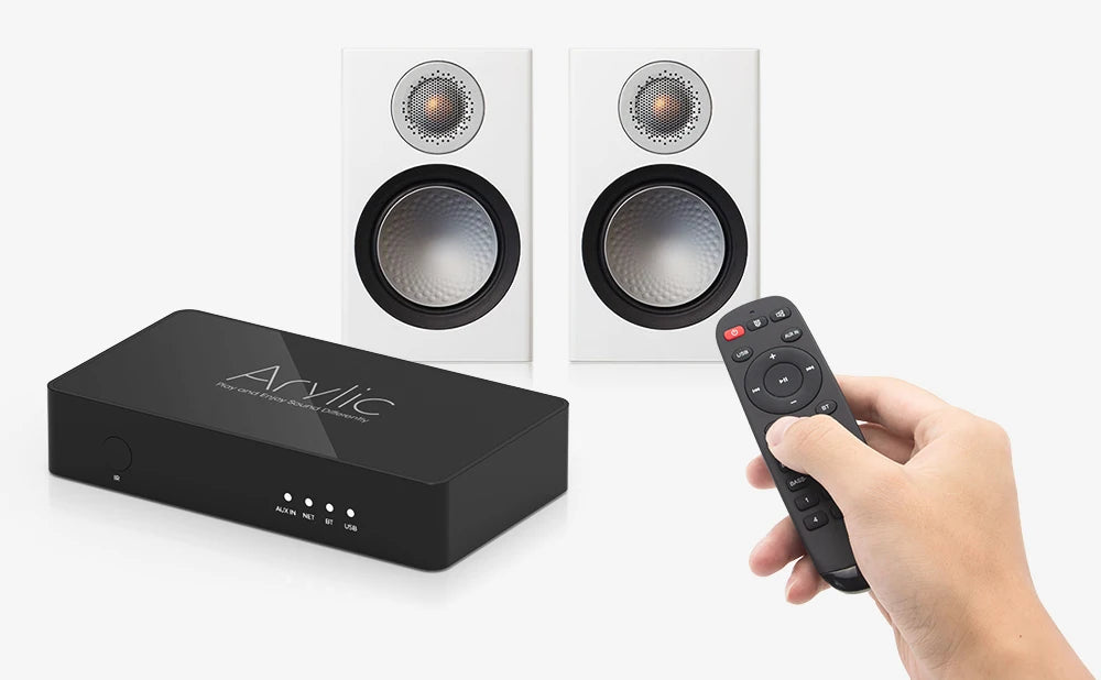 New Arylic S10+ WiFi And Bluetooth 5.0 HiFi Stereo Audio Amplifier With Tadil Airplay DLNA Internet Multiroom Audio Preamplifier