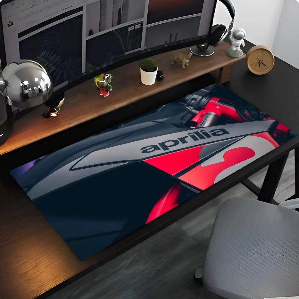 M-Motorcycle Logo A-Aprilia Mouse Pad Anime game mause pads cs lol XXL Home HD Computer Desk Mats Carpet Gamer Office Laptop Sof