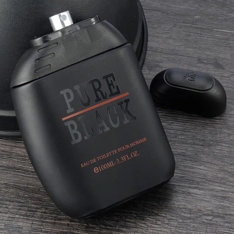Pure Black Men's Perfume Lasting Fragrance Earth Cologne Refreshing Gentleman Light Perfume Woody Ocean Fragrance Charm 100ml