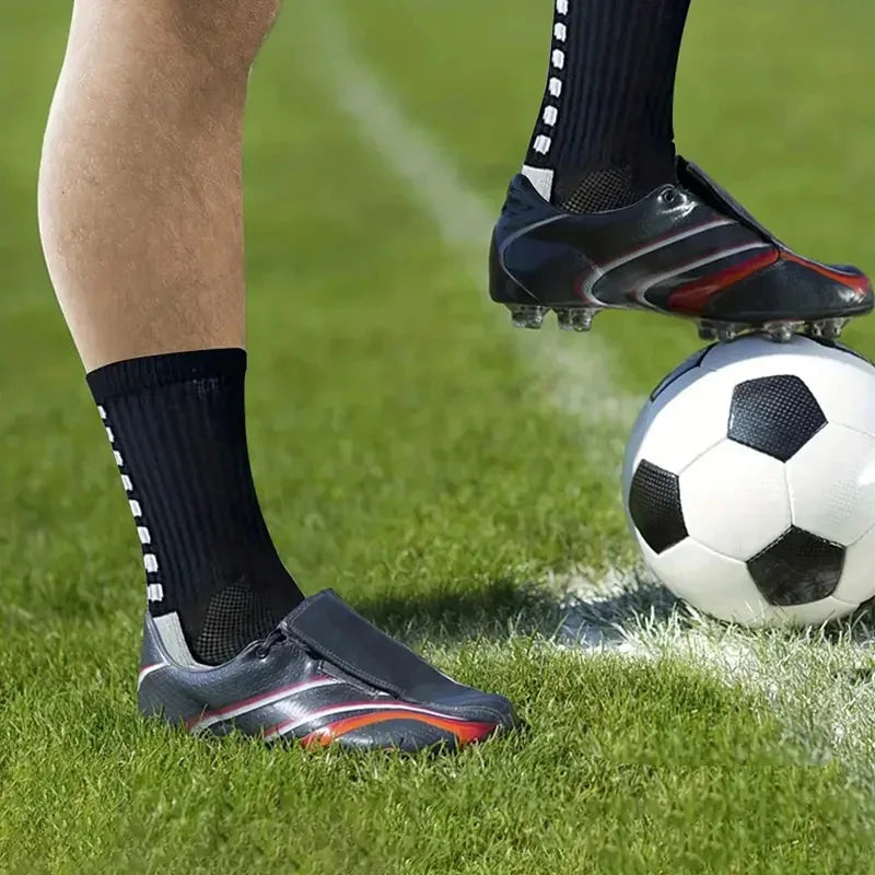 Men's New Football Socks Outdoor Sports Grabbing Socks Silicone Anti Slip Socks Football Basketball Sports Socks