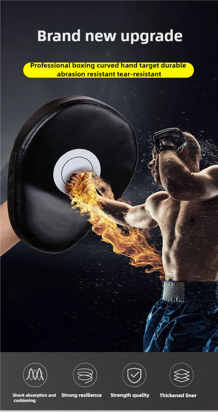 1PC Kick Boxing Gloves Pad PU Leather Punch Target Bag for Adults Kids MMA Karate Muay Thai Free Fight Sanda Training Equipment